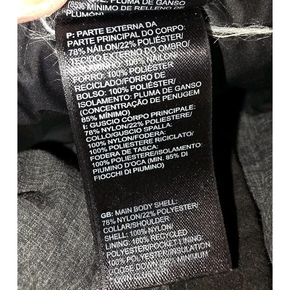 THE NORTH FACE NUPTSE 700 Pro XXL Vtg 2003 Retro 96 Grey Black Down Puffer Coat
